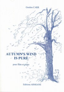 Autumn's wind is pure for flute and piano