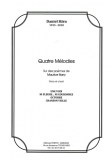 Four Melodies by Daniel Stirn, poems by M Barry