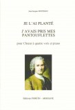 Two melodies by J.J. Rousseau for four-part choir