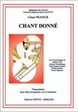 "Chant Donné" de César Franck arrangement JL Petit