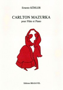 Carlton Mazurka pour flûte et piano de E Köhler