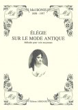 "Elégie sur le mode antique" de Mel Bonis